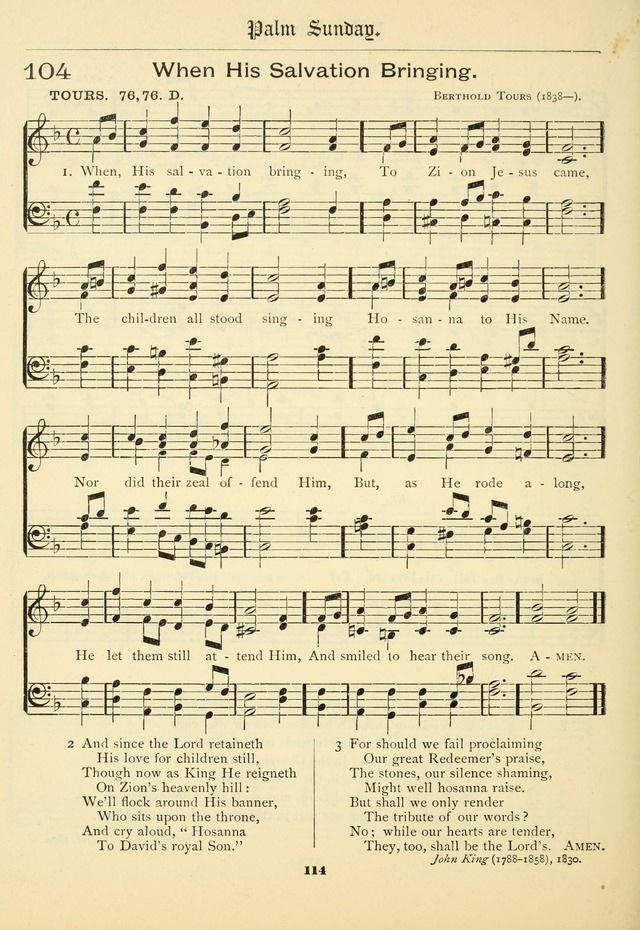 School and Parish Hymnal: with tunes page 115