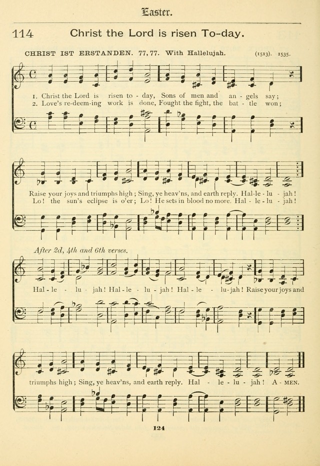 School and Parish Hymnal: with tunes page 125