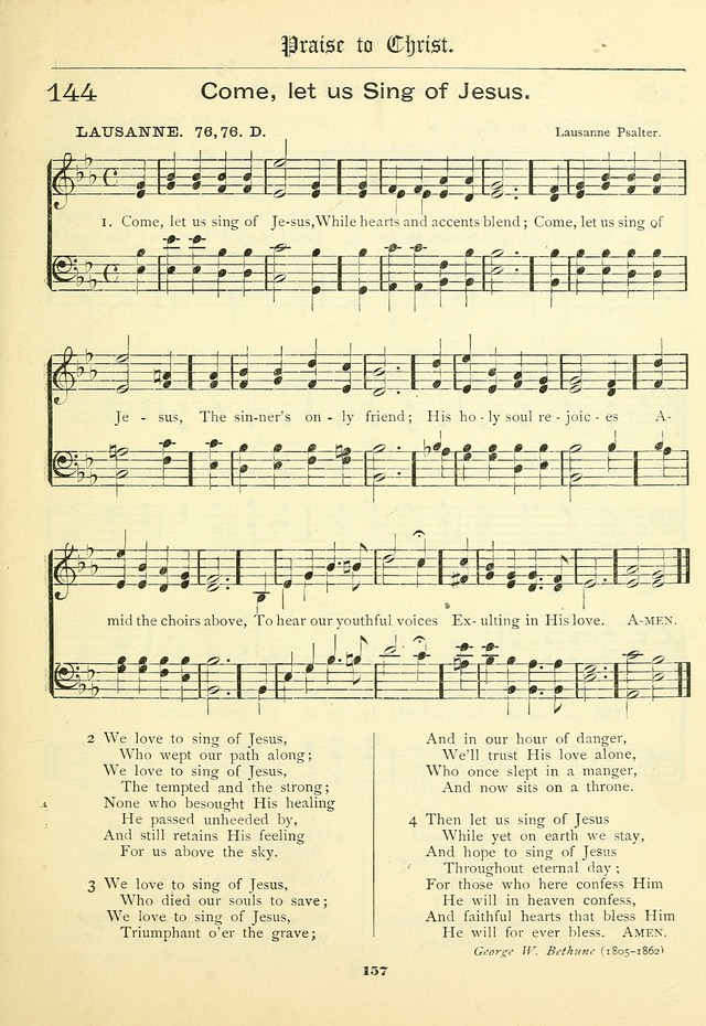 School and Parish Hymnal: with tunes page 158