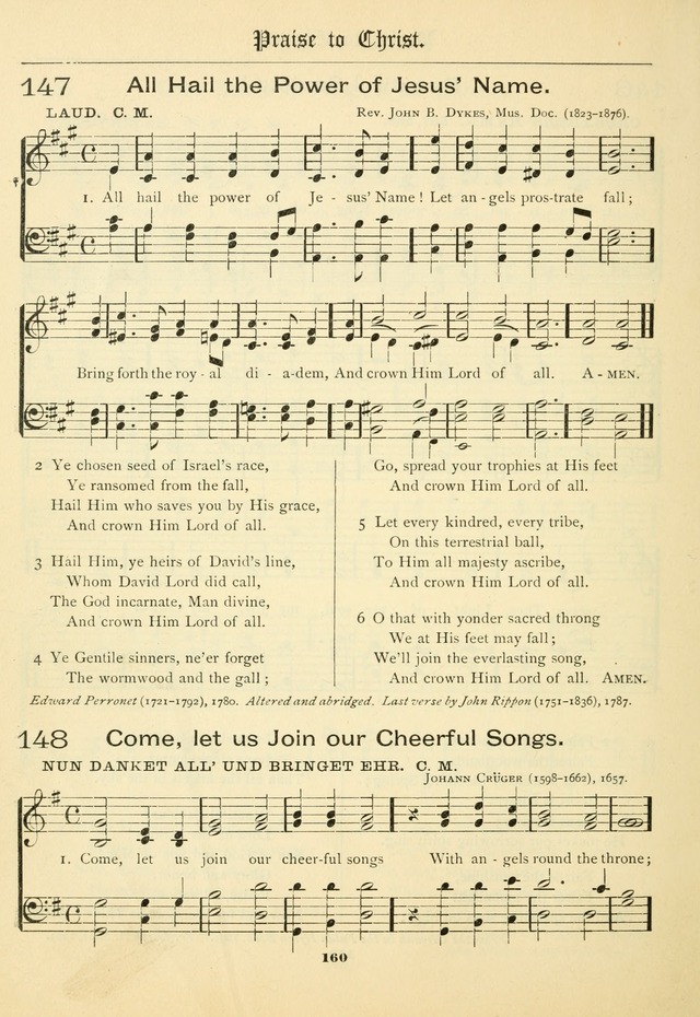 School and Parish Hymnal: with tunes page 161