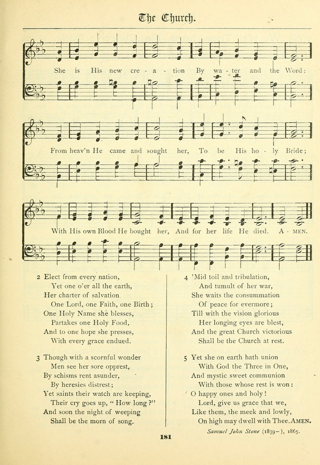 School and Parish Hymnal: with tunes page 182