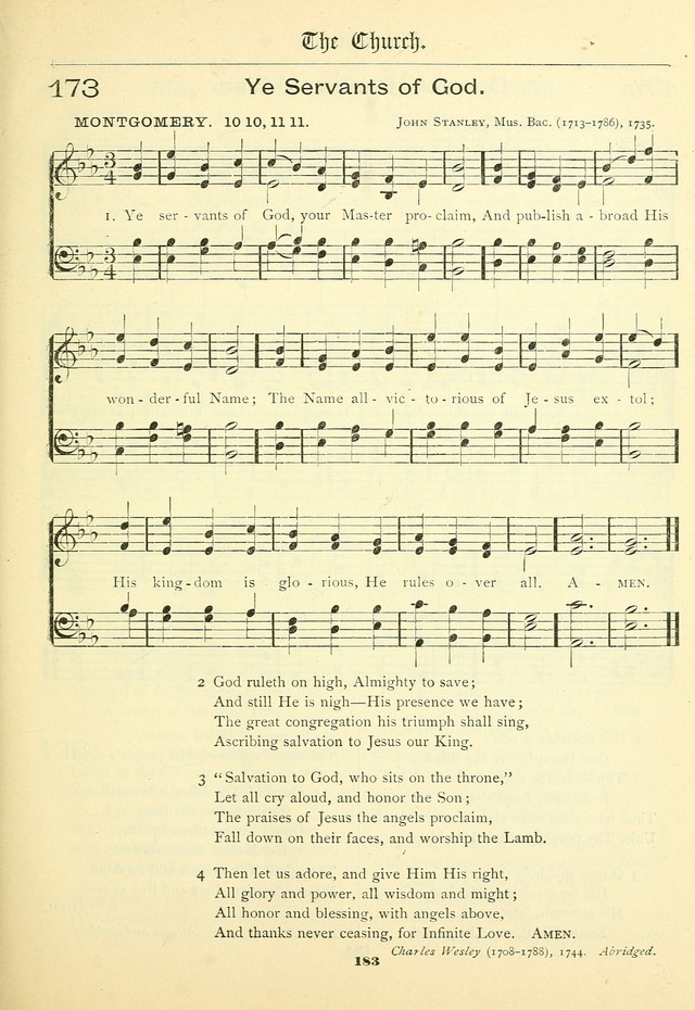 School and Parish Hymnal: with tunes page 184