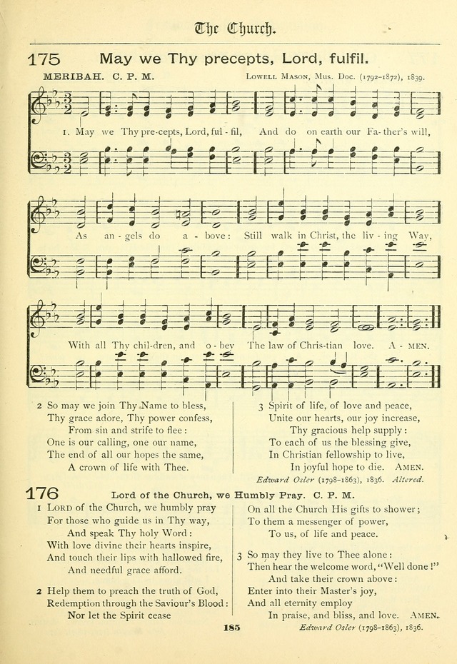 School and Parish Hymnal: with tunes page 186