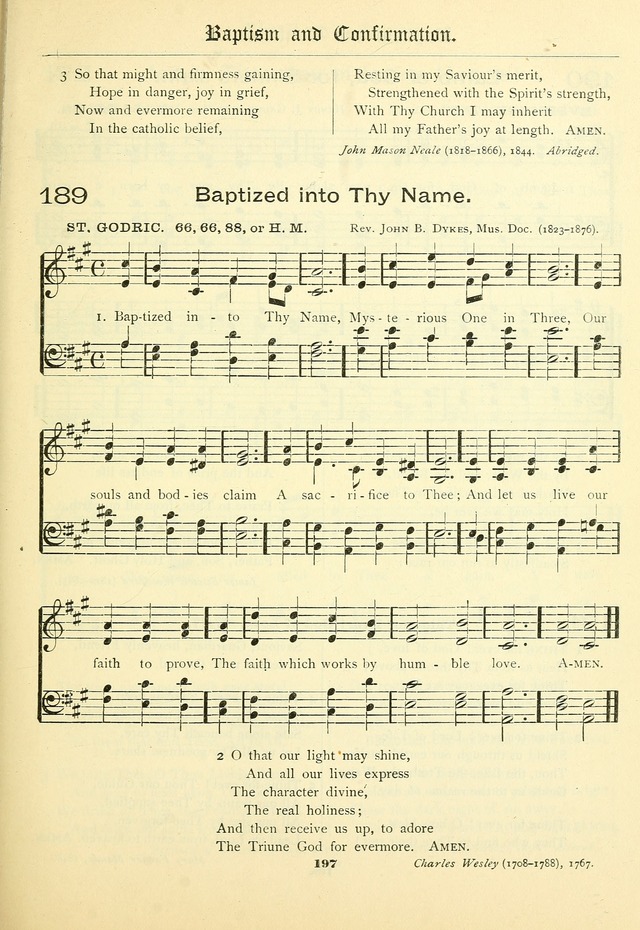 School and Parish Hymnal: with tunes page 198