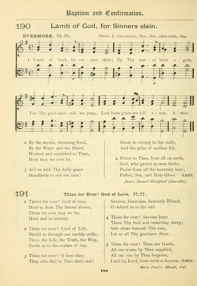 School and Parish Hymnal: with tunes page 199