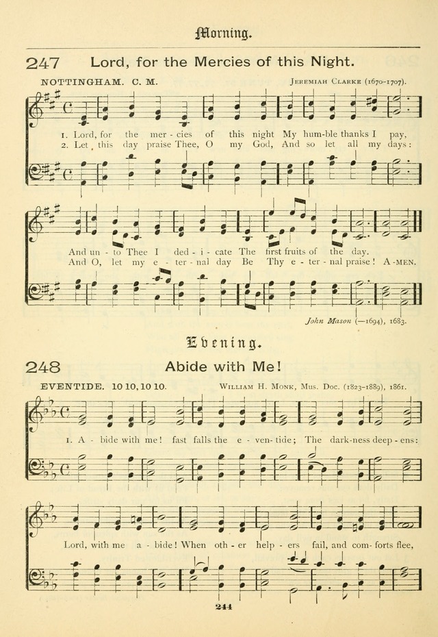 School and Parish Hymnal: with tunes page 245