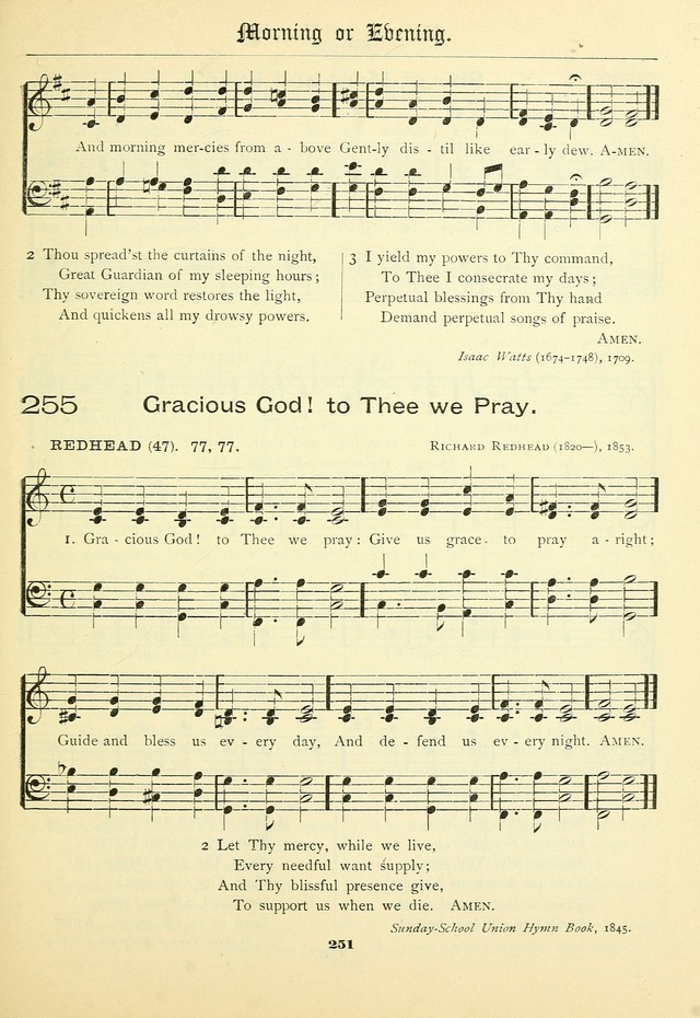 School and Parish Hymnal: with tunes page 252