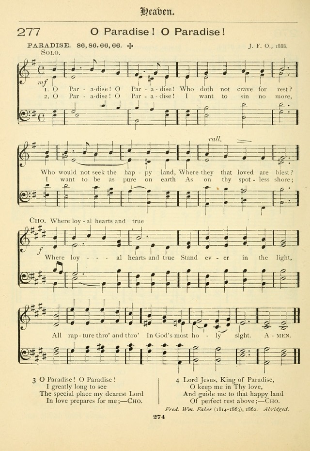 School and Parish Hymnal: with tunes page 275