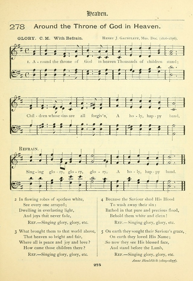 School and Parish Hymnal: with tunes page 276