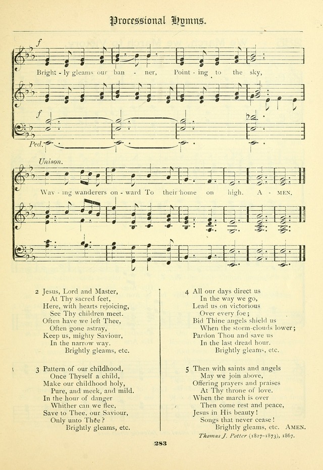 School and Parish Hymnal: with tunes page 284