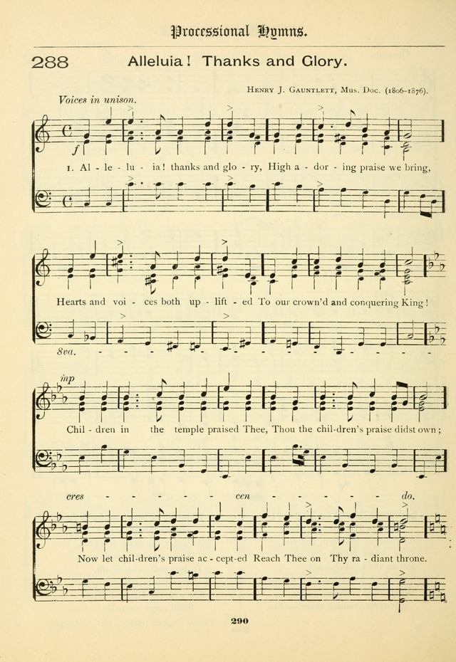 School and Parish Hymnal: with tunes page 291