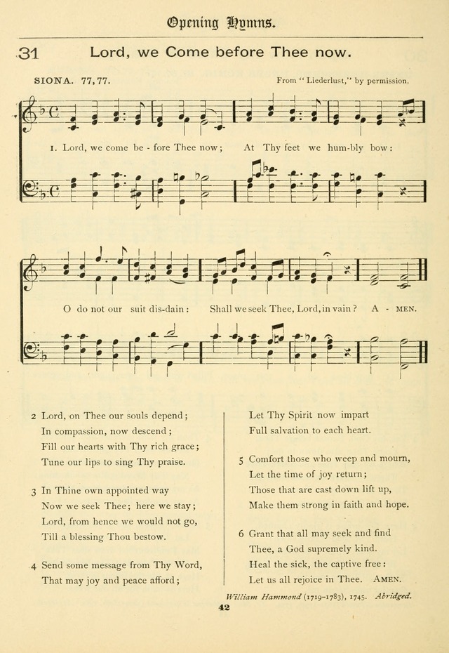 School and Parish Hymnal: with tunes page 43