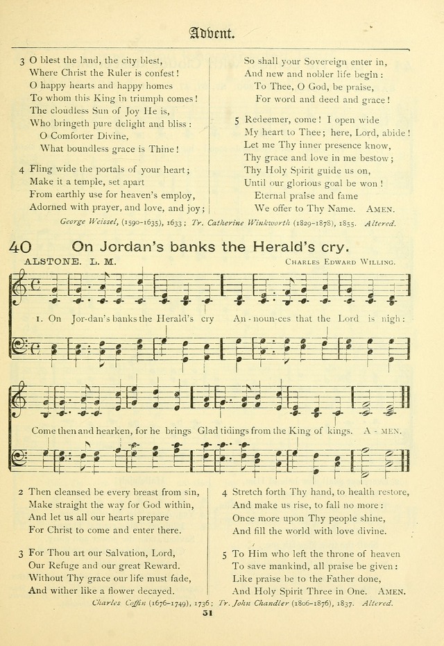 School and Parish Hymnal: with tunes page 52