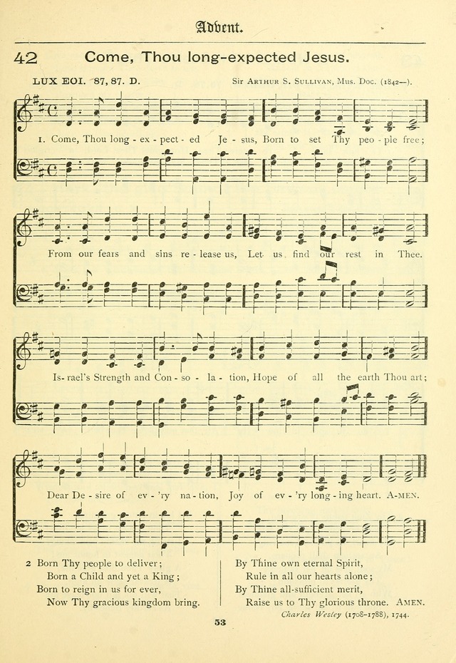 School and Parish Hymnal: with tunes page 54