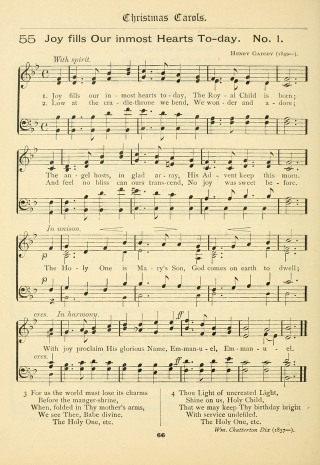 School and Parish Hymnal: with tunes page 67