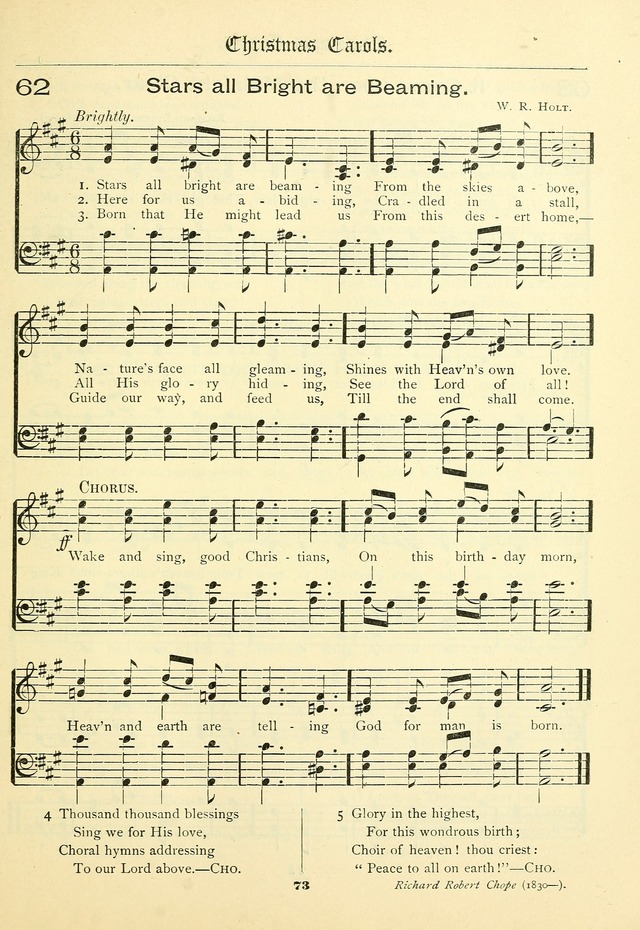 School and Parish Hymnal: with tunes page 74