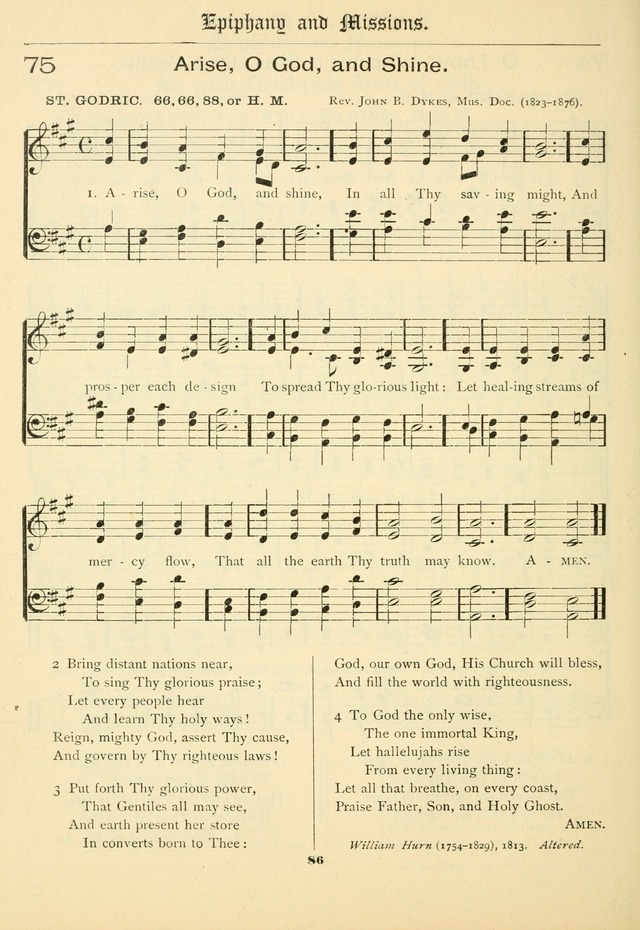 School and Parish Hymnal: with tunes page 87