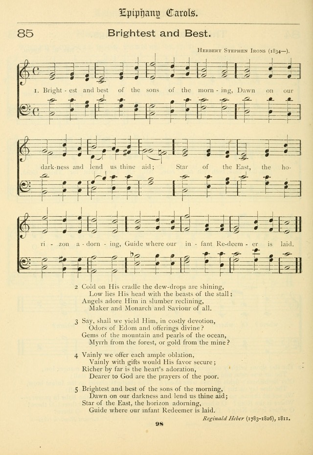 School and Parish Hymnal: with tunes page 99