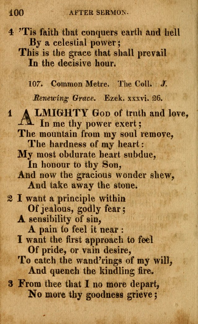 A Selection of Psalms and Hymns: done under the appointment of the Philadelphian Association (4th ed.) page 100