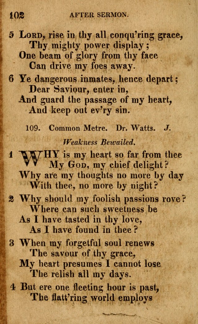 A Selection of Psalms and Hymns: done under the appointment of the Philadelphian Association (4th ed.) page 102