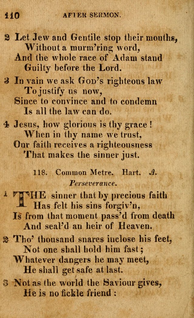 A Selection of Psalms and Hymns: done under the appointment of the Philadelphian Association (4th ed.) page 110