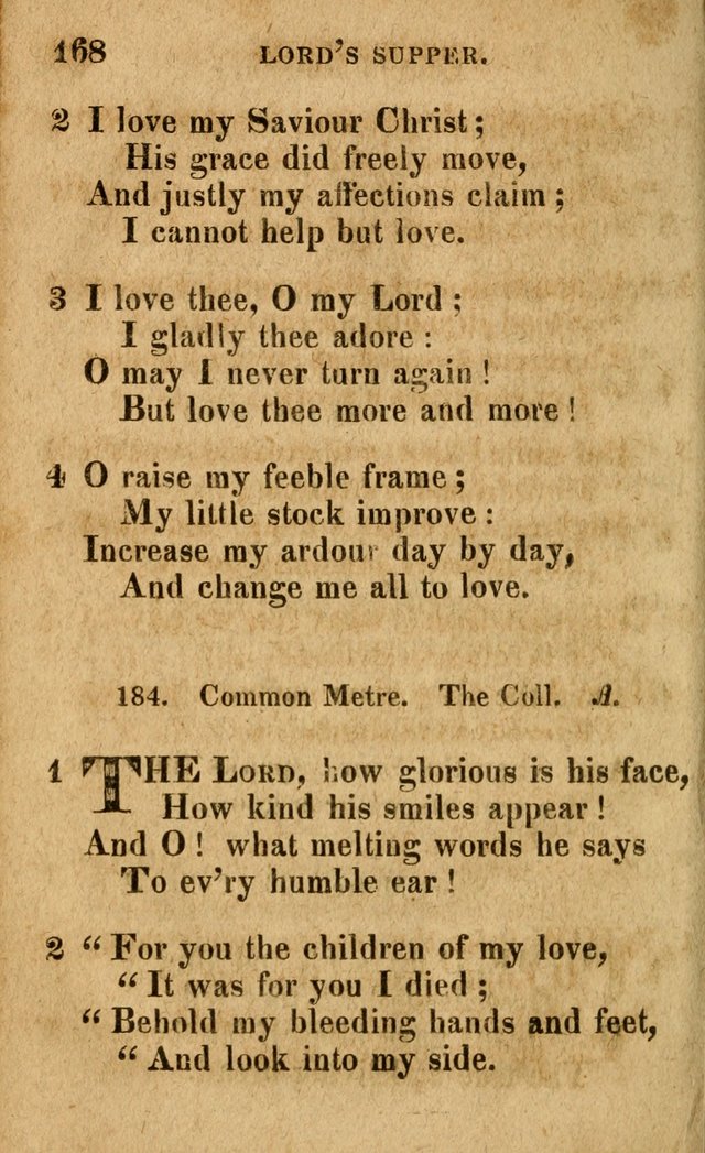 A Selection of Psalms and Hymns: done under the appointment of the Philadelphian Association (4th ed.) page 168