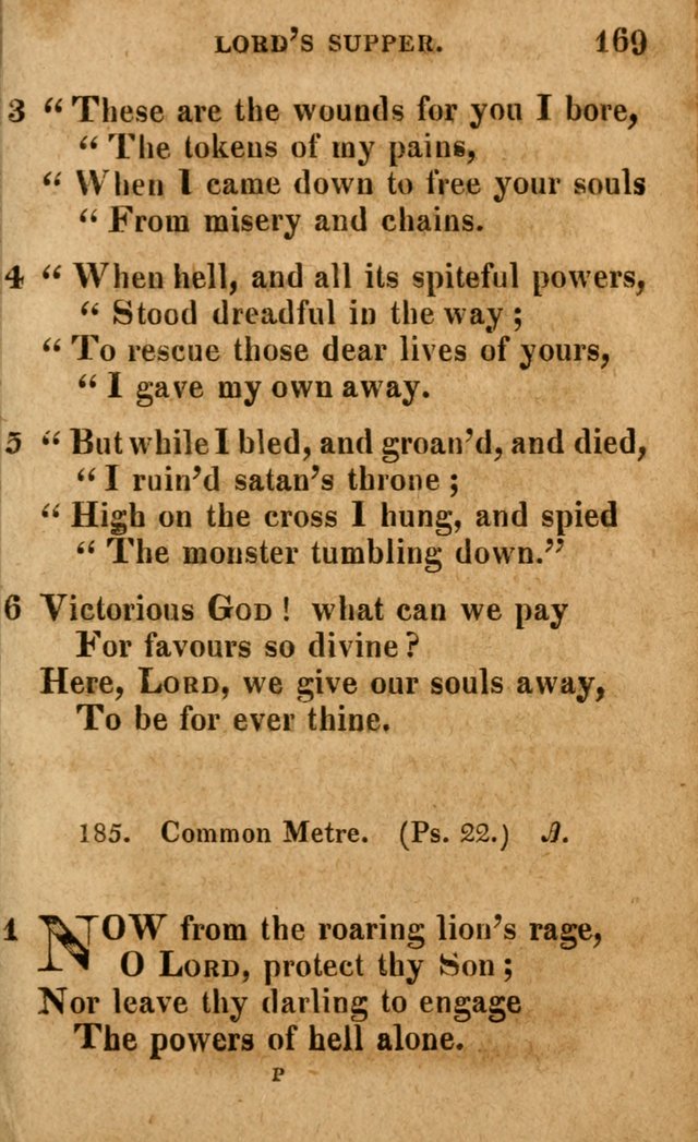 A Selection of Psalms and Hymns: done under the appointment of the Philadelphian Association (4th ed.) page 169