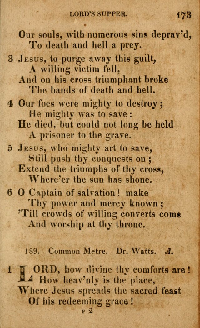 A Selection of Psalms and Hymns: done under the appointment of the Philadelphian Association (4th ed.) page 173