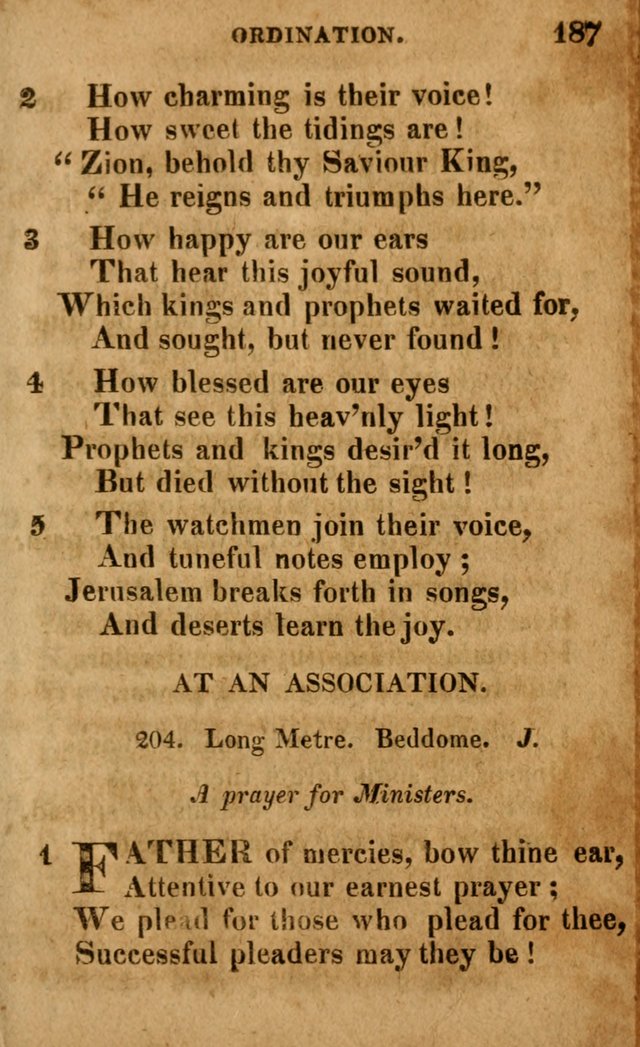 A Selection of Psalms and Hymns: done under the appointment of the Philadelphian Association (4th ed.) page 187