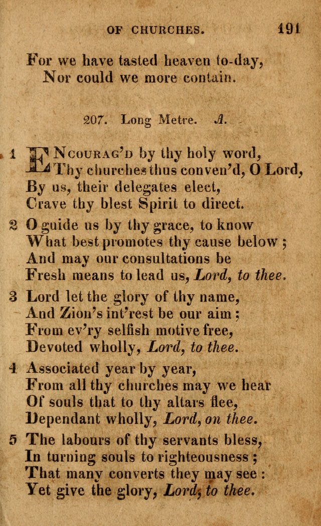 A Selection of Psalms and Hymns: done under the appointment of the Philadelphian Association (4th ed.) page 191