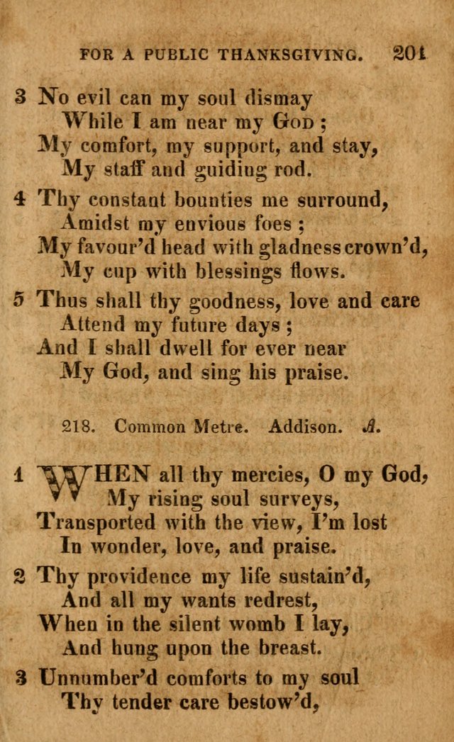 A Selection of Psalms and Hymns: done under the appointment of the Philadelphian Association (4th ed.) page 201