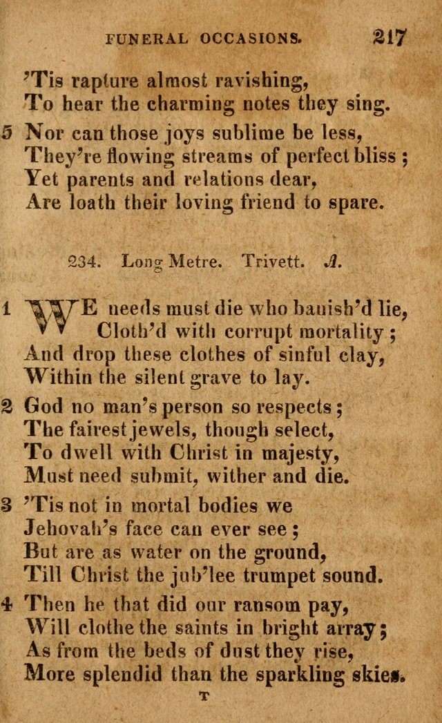 A Selection of Psalms and Hymns: done under the appointment of the Philadelphian Association (4th ed.) page 217