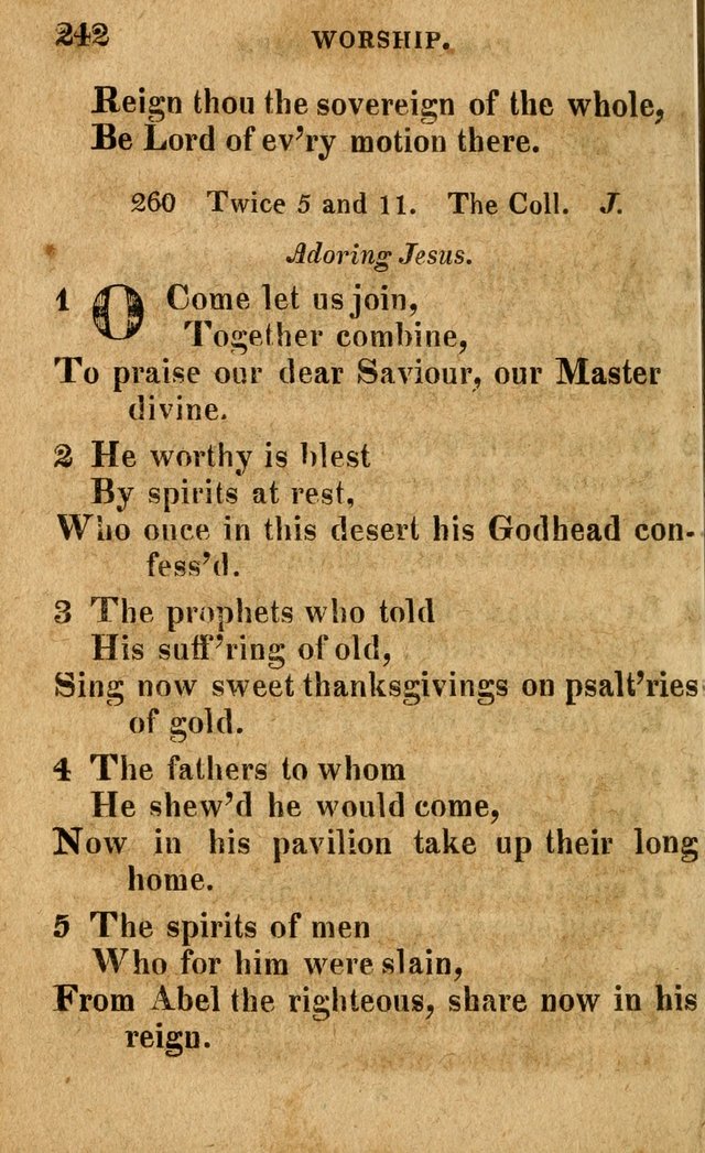 A Selection of Psalms and Hymns: done under the appointment of the Philadelphian Association (4th ed.) page 242