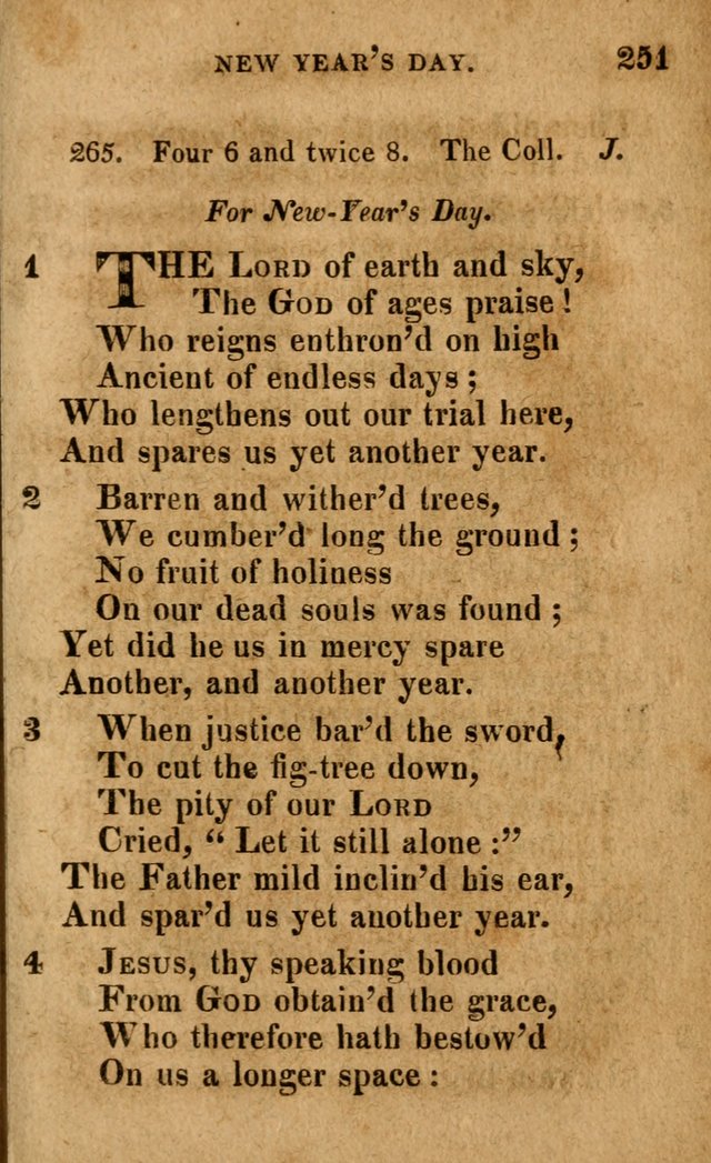 A Selection of Psalms and Hymns: done under the appointment of the Philadelphian Association (4th ed.) page 251