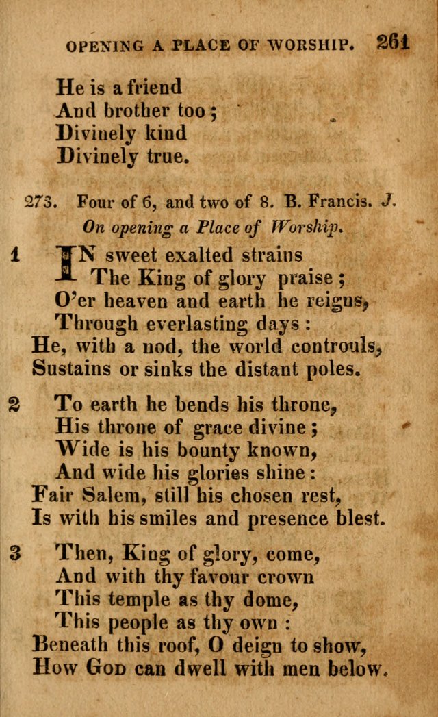 A Selection of Psalms and Hymns: done under the appointment of the Philadelphian Association (4th ed.) page 261