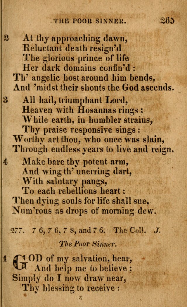 A Selection of Psalms and Hymns: done under the appointment of the Philadelphian Association (4th ed.) page 265