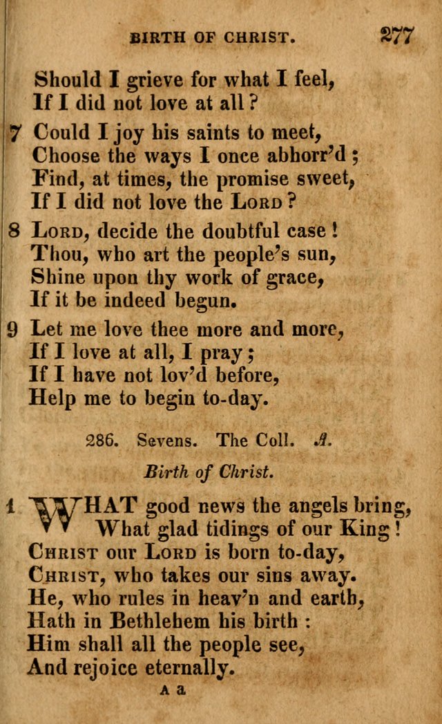 A Selection of Psalms and Hymns: done under the appointment of the Philadelphian Association (4th ed.) page 277