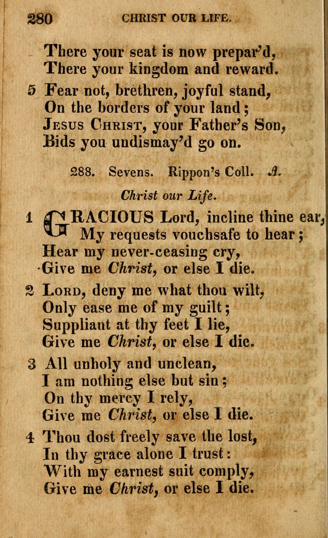 A Selection of Psalms and Hymns: done under the appointment of the Philadelphian Association (4th ed.) page 280