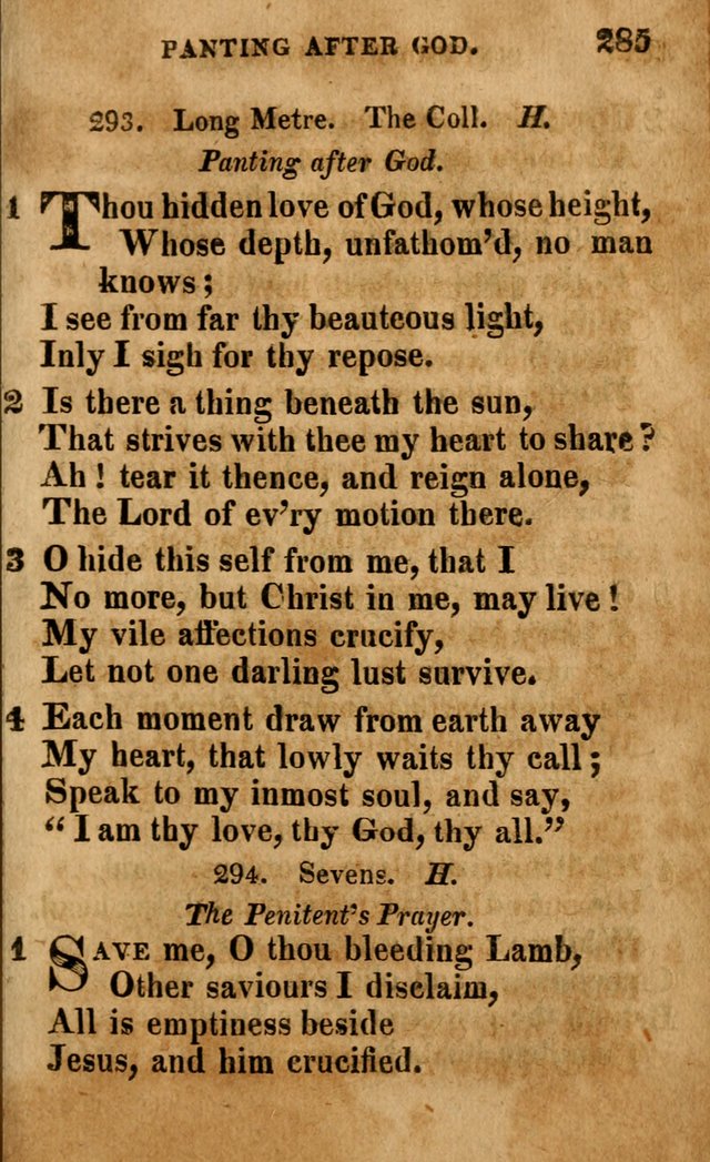 A Selection of Psalms and Hymns: done under the appointment of the Philadelphian Association (4th ed.) page 285