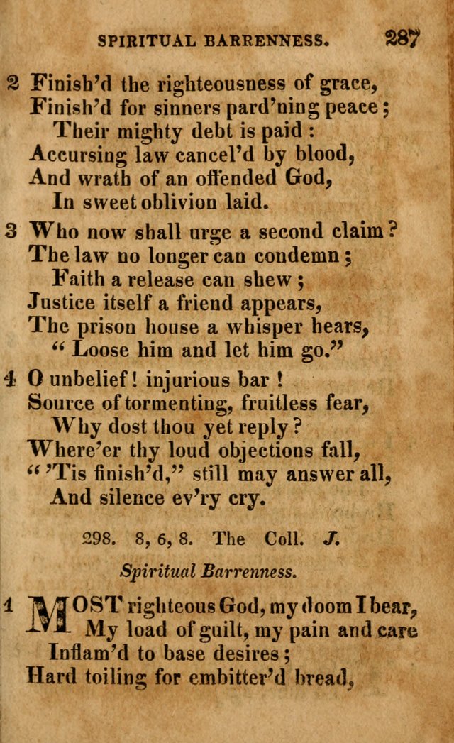 A Selection of Psalms and Hymns: done under the appointment of the Philadelphian Association (4th ed.) page 287