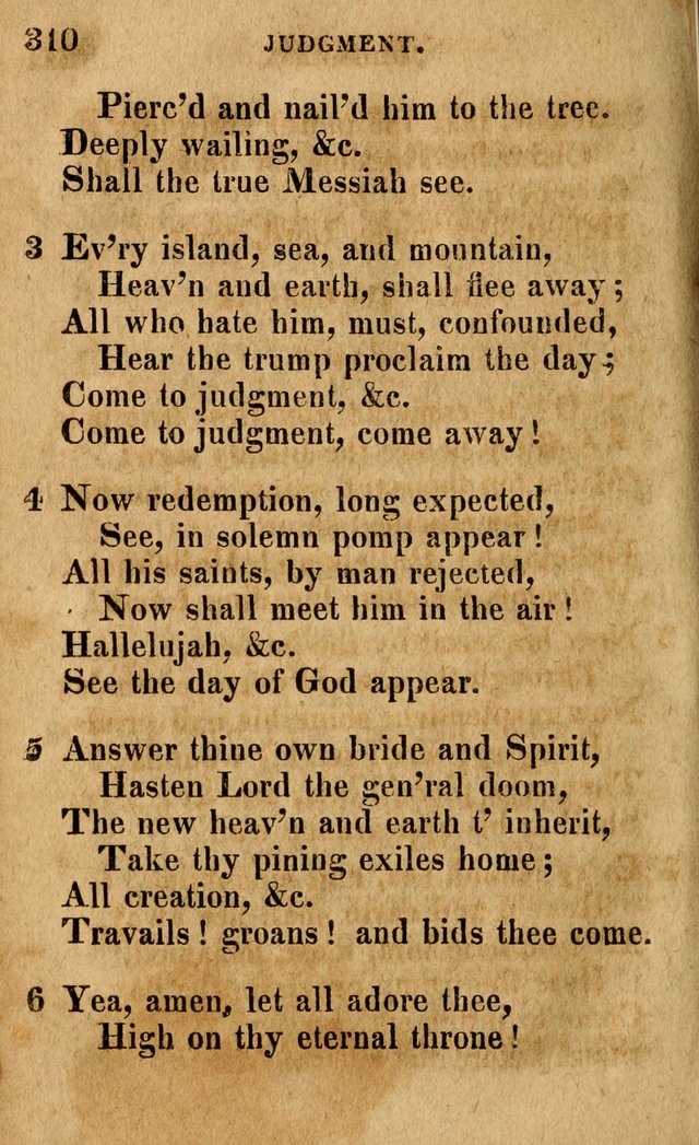 A Selection of Psalms and Hymns: done under the appointment of the Philadelphian Association (4th ed.) page 310