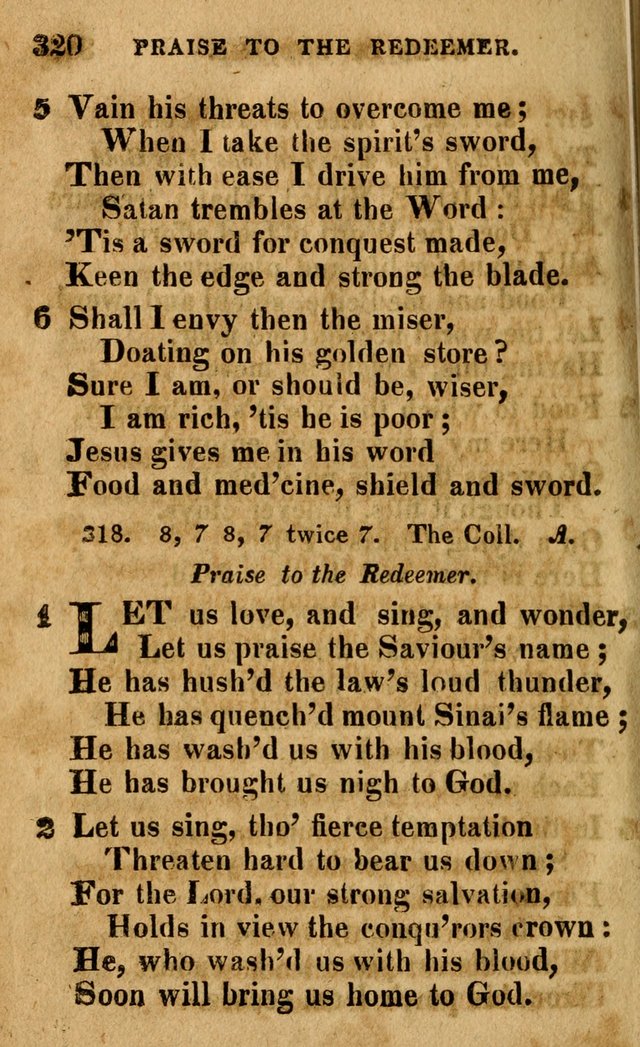 A Selection of Psalms and Hymns: done under the appointment of the Philadelphian Association (4th ed.) page 320