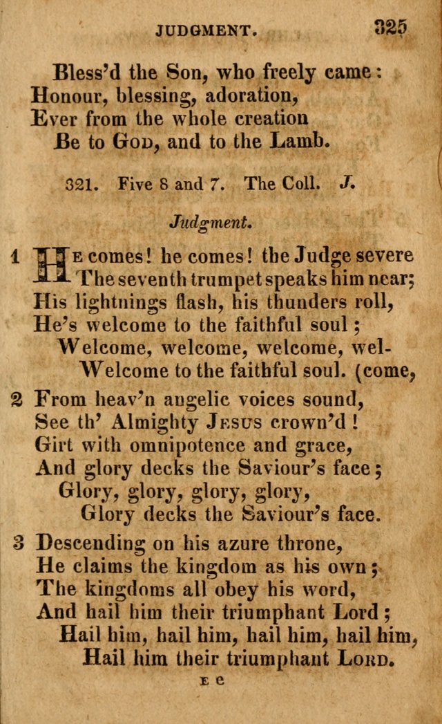 A Selection of Psalms and Hymns: done under the appointment of the Philadelphian Association (4th ed.) page 325