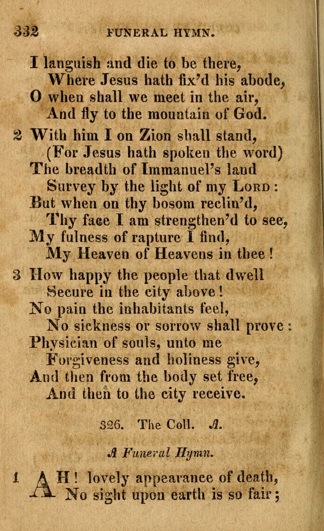 A Selection of Psalms and Hymns: done under the appointment of the Philadelphian Association (4th ed.) page 332