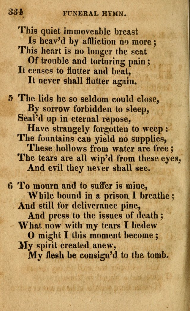 A Selection of Psalms and Hymns: done under the appointment of the Philadelphian Association (4th ed.) page 334