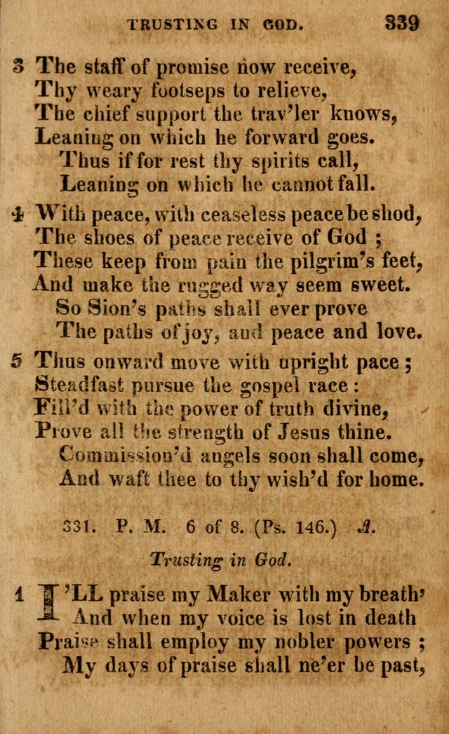 A Selection of Psalms and Hymns: done under the appointment of the Philadelphian Association (4th ed.) page 339