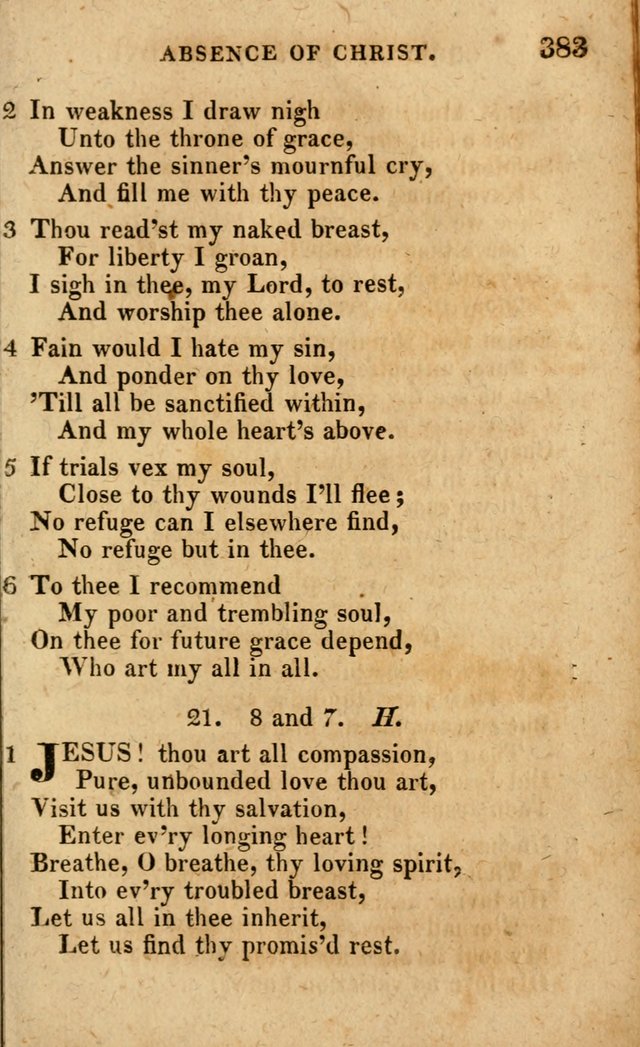 A Selection of Psalms and Hymns: done under the appointment of the Philadelphian Association (4th ed.) page 383