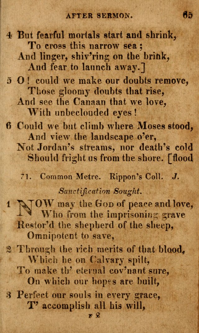 A Selection of Psalms and Hymns: done under the appointment of the Philadelphian Association (4th ed.) page 65