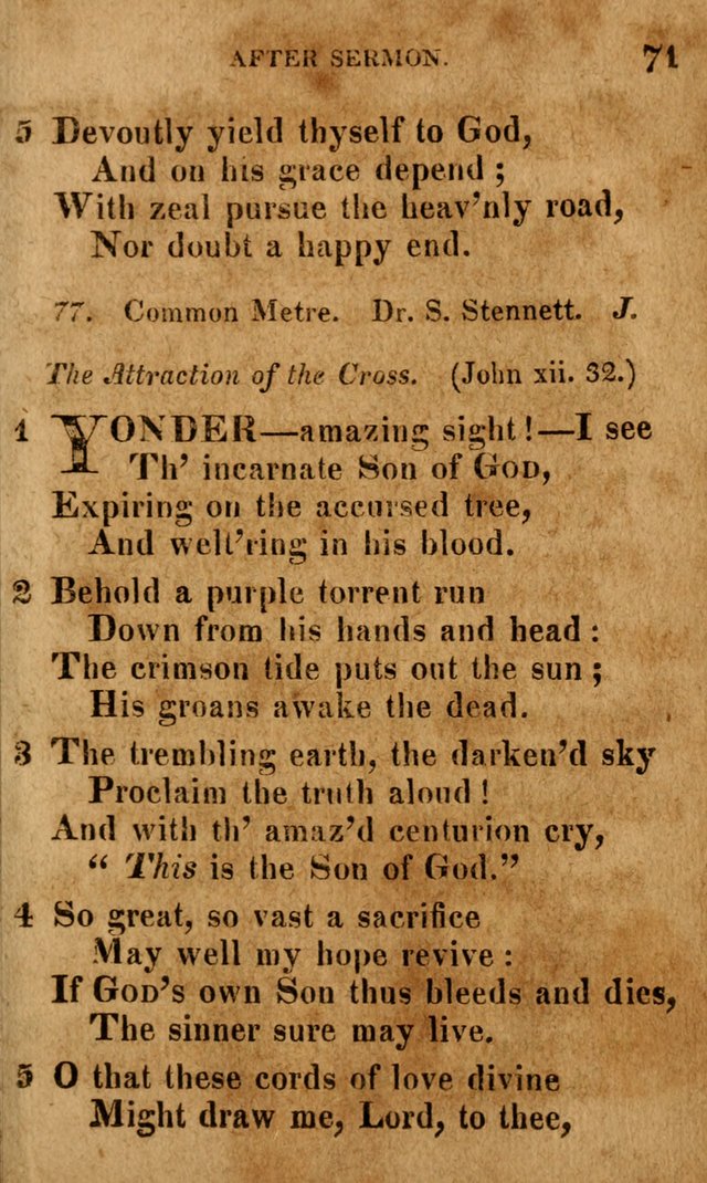 A Selection of Psalms and Hymns: done under the appointment of the Philadelphian Association (4th ed.) page 71