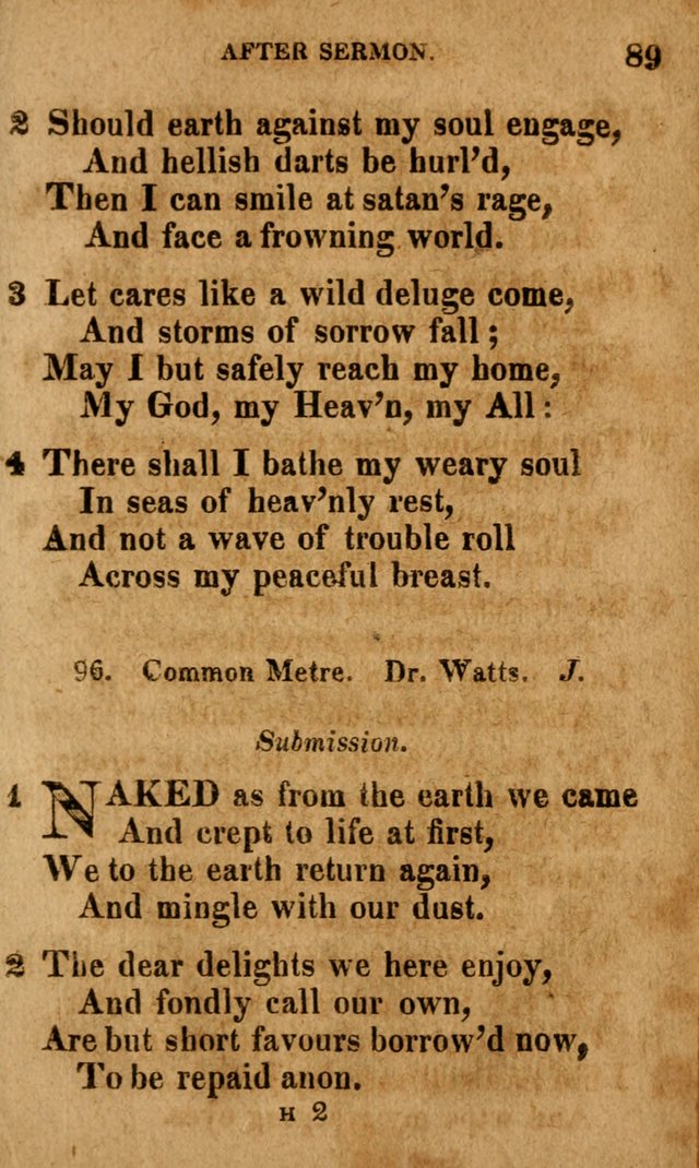 A Selection of Psalms and Hymns: done under the appointment of the Philadelphian Association (4th ed.) page 89